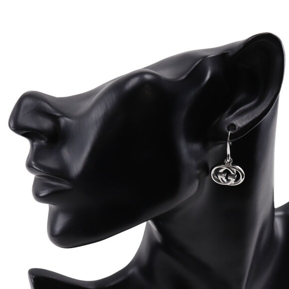 GUCCI Interlocking G Piercing Silver925 7.0g Women - Picture 2 of 6